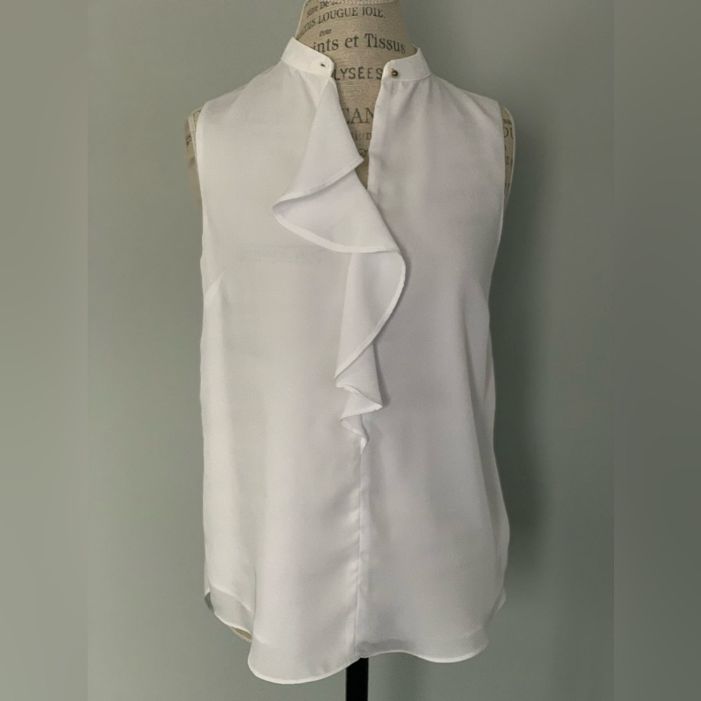 H&M White Sleeveless Blouse